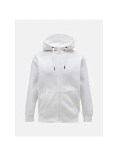 Peak Performance M Original Small Logo Zip Hood White