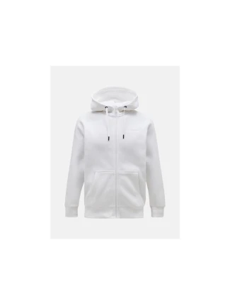Peak Performance M Original Small Logo Zip Hood White