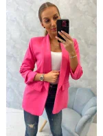 Sako s klopami elegantní růžové