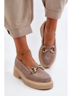 Zazoo 3429 Zamszové Dámské Mokasíny S Ozdobou Hnědé Zazoo 3429 Zamszové Dámské Mokasíny S Ozdobou Hnědé