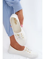 Dámské tenisky bílo-zlaté Lee Cooper LCW-26-02-4043
