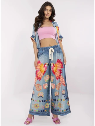 Kalhoty DHJ SP 19183 6.79 modrá