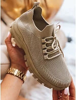 Dámské ponožkové tenisky ZY0345 khaki - FashionStreet Dámské ponožkové tenisky ZY0345 khaki - FashionStreet