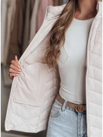 Dámská přechodná prošívaná bunda MODERIS béžová FashionStreet TY4867
