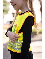Korntex FUN Dětská bezpečnostní vesta 76.FUNY hi vis yellow/dog Korntex FUN Dětská bezpečnostní vesta 76.FUNY hi vis yellow/dog
