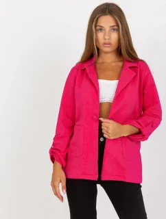 Dámský kabát RV MA 8071.19P fuchsiový