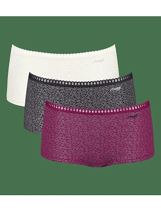 sloggi GO Crush Short C3P - Black Combination - SLOGGI Black Combination - SLOGGI sloggi GO Crush Short C3P - Black Combination - SLOGGI Black Combination - SLOGGI