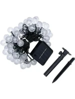 SOLÁRNÍ ZAHRADNÍ SVĚTLO GIRLANDA SOLÁRNÍ ŘETĚZ 4,9 M 40LED TEPLÁ BÍLÁ SOLÁRNÍ ZAHRADNÍ SVĚTLO GIRLANDA SOLÁRNÍ ŘETĚZ 4,9 M 40LED TEPLÁ BÍLÁ