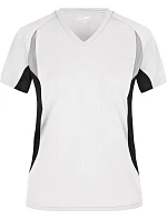 Daiber JN 390 Dámské běžecké tričko s výstřihem do V 02.0390 white/black