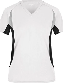 Daiber JN 390 Dámské běžecké tričko s výstřihem do V 02.0390 white/black