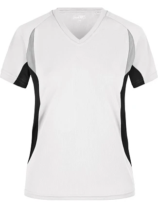 Daiber JN 390 Dámské běžecké tričko s výstřihem do V 02.0390 white/black