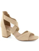 Dámské sandály na jehlovém podpatku PAW539B / DS6262 Béžová- Filippo Dámské sandály na jehlovém podpatku PAW539B / DS6262 Béžová- Filippo
