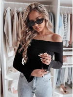 Dámská halenka s odhalenými rameny SHOWIT černá FashionStreet MY2424 Dámská halenka s odhalenými rameny SHOWIT černá FashionStreet MY2424