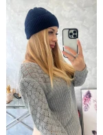 Tenká čepice Oliwia K252 tmavě modrá Tenká čepice Oliwia K252 tmavě modrá