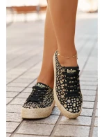 Vzory tenisky dámské na platformě s pletením Lee Cooper LCW-25-08-3647L černé