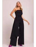 M845 Kombinéza na jedno rameno se šerpou - černá