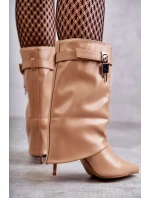 Kozačky na podpatku  model 173593 Step in style