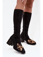 Kozačky na podpatku  model 220214 Step in style