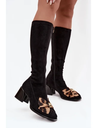 Kozačky na podpatku  model 220214 Step in style