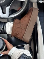 Dámské sněhule na platformě hnědé ALPIKA FashionStreet ZY0563 Dámské sněhule na platformě hnědé ALPIKA FashionStreet ZY0563