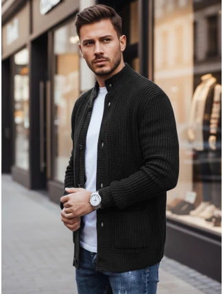 Pánský svetr černá FashionStreet WX2347 Pánský svetr černá FashionStreet WX2347