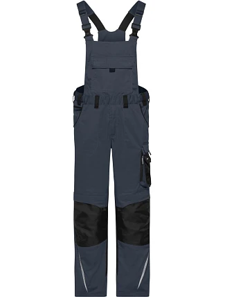 Daiber JN 1833 (42-60) Pracovní kalhoty s laclem - Strong 02.133M carbon/black