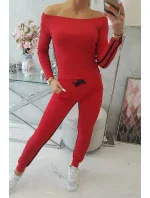 Sada s dvojitým lemováním červená Sada s dvojitým lemováním červená