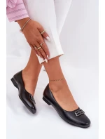 Elegantní Dámské Baletky S Ozdobou Vinceza 62206 Černé