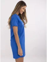 Šaty D12063M02382C kobaltově modré