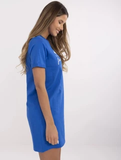 Šaty D12063M02382C kobaltově modré