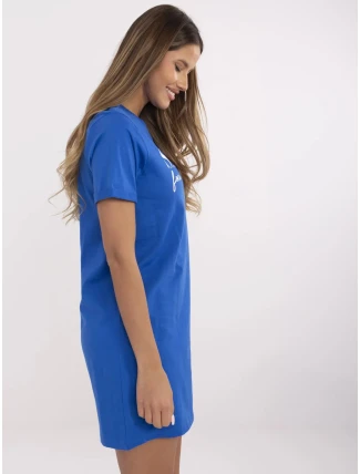 Šaty D12063M02382C kobaltově modré