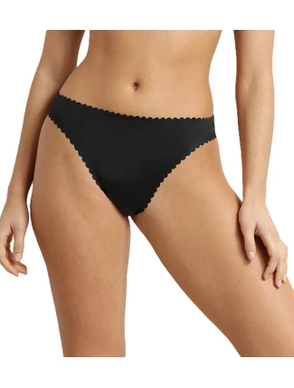 Dámské bezešvé kalhotky DIM BODY TOUCH DAILY STRING - DIM - černá