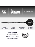 Brány SUPERGRIP QP TAPERED 90% steeltip šipky