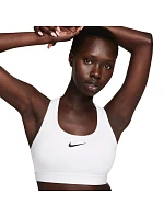 Sportovní podprsenka Nike Swoosh Medium Support, bílá, DX6821, velikost 100 XL
