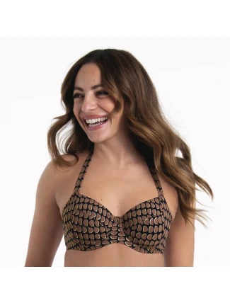 Style Leandra Top Bikini - horní díl 8714-1 black - RosaFaia