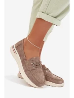 Polobotky z přírodního semiše béžové Selorette