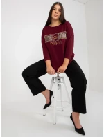 Halenka VI BZ 2901.49P tmavě fialová Halenka VI BZ 2901.49P tmavě fialová