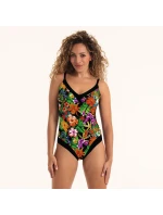 Jednodílné plavky Mabela 7735 černo-žluté - RosaFaia Jednodílné plavky Mabela 7735 černo-žluté - RosaFaia