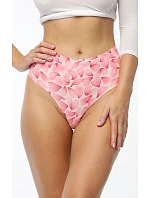 Dámské brazilky Rose Flakes Simple Brasil Maxi Růžová mix - Julimex