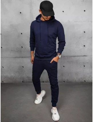 Pánské tmavě modré tepláky FashionStreet AX0673