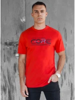 Pánské oranžové tričko s potiskem FashionStreet RX5420 Pánské oranžové tričko s potiskem FashionStreet RX5420