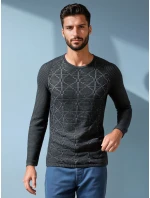 Pánský antracitový svetr WX2305 Pánský antracitový svetr WX2305