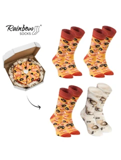 Rainbow Socks Pizza 4 páry mořských plodů