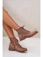 Dámské Boty Se Vzorem Hnědé S.Barski HY66-136