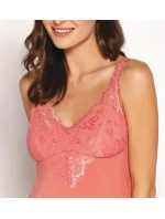 Dámská košilka Viviane Apricot chemise (s vycpanými košíčky) - Babella Dámská košilka Viviane Apricot chemise (s vycpanými košíčky) - Babella