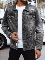 FashionStreet pánská šedá džínová bunda TX4697