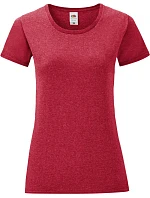 Fruit of the Loom Lady-Fit Iconic 150 T Dámské tričko 16.1432 heather red