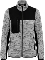 WK WK 9109 Dámská pracovní pletená fleecová bunda 20.9109 light grey melange/black WK WK 9109 Dámská pracovní pletená fleecová bunda 20.9109 light grey melange/black