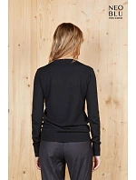 NEOBLU Sullivan Women Dámský svetr s výstřihem do V 24.3988 night blue NEOBLU Sullivan Women Dámský svetr s výstřihem do V 24.3988 night blue