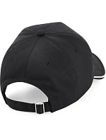 Beechfield B 25C 5 panelová kšiltovka "Authentic Piped Peak" 53.025C black/white